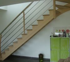 L'escalier pas encore peint