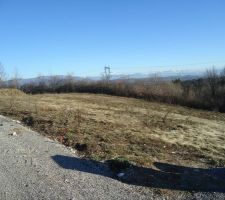 Et oui c'est le mont blanc que vous apercevez au loin