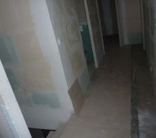 Le couloir de l'étage en cours