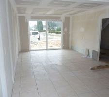 Notre salon enfin carrelé