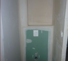 Coffrage du WC suspendu