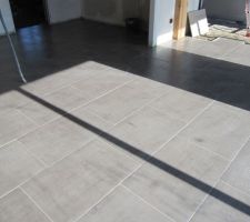 Carrelage 67x45 pose décalé par 1/3