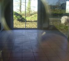 Carrelage pos&eacute; reste joints et plinthes a faire.