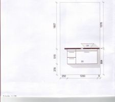 Plan du meuble de salle de bain