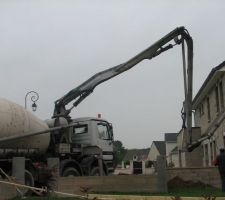 Toupie pour couler la terrasse