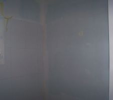 Première couche dans salle de bain