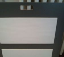 La faience "en vagues" de la salle de douche