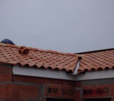 L'angle de toiture côté arrière