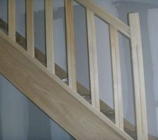 L'escalier en bois exotique.....