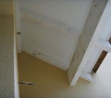 Avanc&eacute;e de la porte d'entr&eacute;e... avec point lumineux &agrave; venir.