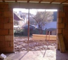 Sous poutre en b&eacute;ton