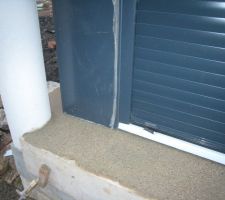 Seuil de baie d'angle pr&ecirc;t &agrave; carreler 2