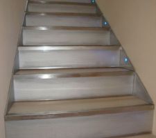 Habillage de l ecalier beton de l etage