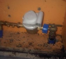 Pose du compteur d'eau le 28-01-2011
