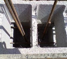 Détail du ferraillage du mur...