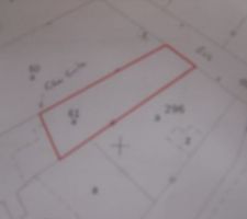 Plan de situation du terrain 536m²