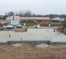 Aperçu de la plateforme de l'arrière du terrain.