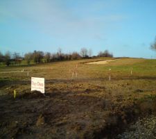Notre terrain : 555m2 dans petit lotissement &agrave; la campagne