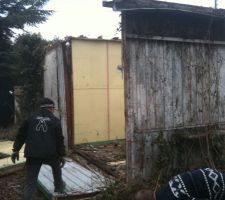 Découpe des 4 murs en bois