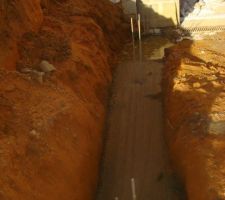 Mur de soutènement gauche - Fondations