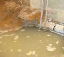 Mur de soutènement gauche - Fondations