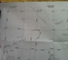 Notre parcelle au milieu &agrave; gauche.