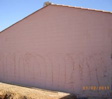 Fa&ccedil;ade ouest premi&egrave;re couche