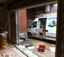 Baie Vitrée de 3m à galandage vu intérieur