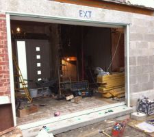 Baie Vitrée de 3m à galandage