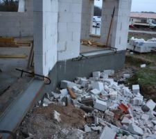 Seuils de baies vitr&eacute;es coul&eacute;s