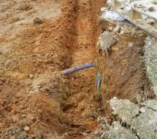 Fondation du muret de sout&egrave;nement