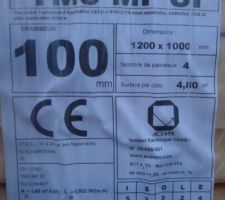 Isolant pour la dalle de chez Efisol avec resistance thermique R 4.65m&sup2;.K/W