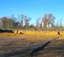 D&eacute;but du terrassement.