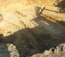 Les trous pour les fondations