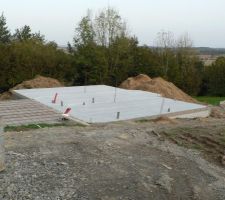 Dalle garage en attente