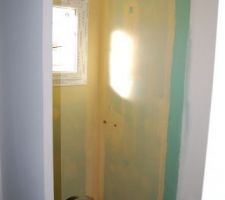 Preparation pour la faience douche parental