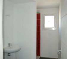 Salle de bains du haut peinture faite les couleur viendrons plus tard