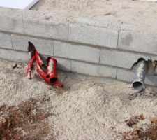 Isolation dalle: polystyrène 6cm sur une toile plastifié