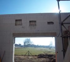 Mur avant la decoupe de la fenetre !!!!