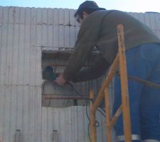 On decoupe les ferrailles