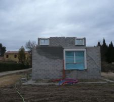 Vue d'ensemble gros ?uvre 2nd étage terminé