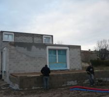 Réalisation terrasse avec vide sanitaire