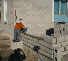 Réalisation terrasse avec vide sanitaire