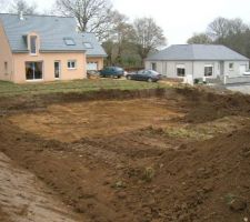 Decapage de la terre vegetale