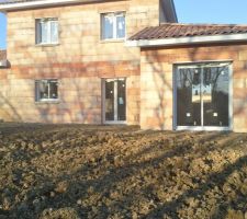 Remises en place des terres - vue arrière