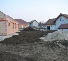 Remise en place des terre sur le drain