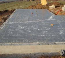 Et on laisse secher la dalle