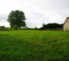 Vue de la surface plate au-dessus du terrain