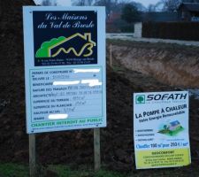 Panneau du permis de construire