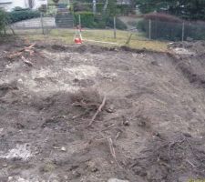 Début du terrassement du vide sanitaire 4 rangs